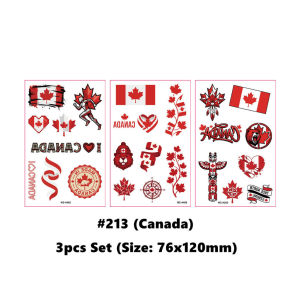 UMI 2026 FIFA World Cup Football Country Fan Club National Flag Tattoo Face Sticker Waterproof Sports Event Decoration 纹身贴