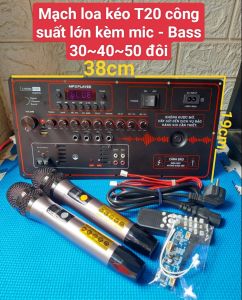 MẠCH LOA KÉO F200 + MIC - DÙNG TỐT CHO THÙNG BASS 30 ĐÔI - 40 ĐÔI
