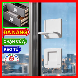 Tay Nắm Mở Tủ Dụng Cụ Kéo Cửa Khóa Cửa Lùa Cửa Trượt keo dán không cần khoan