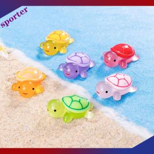 Sporter เครื่องประดับเรซิ่นรูปการ์ตูนรูปเต่าเรืองแสงรูปการ์ตูนตู้ปลาตู้ปลาตู้ปลาตู้ปลาขนาดเล็กอุปกรณ์ตกแต่งบ้านแบบทำมือ
