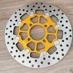 Đĩa Brcmbô size 245mm Màu vàng nút inox 304 siêu sáng Gắn Cho Các Dòng Xe 4 lỗ thông dụng Ya - Honda - Suzuki - SYM