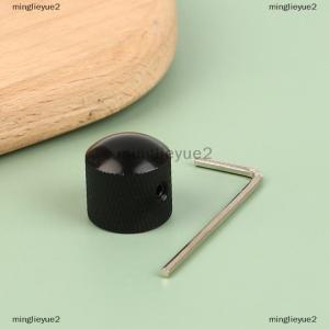 minglieyue2 1ชิ้นลูกบิดปรับเสียงเบสกีต้าร์ไฟฟ้า ลูกบิดปรับเสียงปรับเสียงได้พร้อมฝาปิดชิ้นส่วนกีตาร์ลูกบิดแบบกดพร้อมรูอุปกรณ์กีตาร์