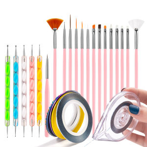 Nail Art Set with Nail Art Brush Set Nail Design Tools Nail Art Stickers Nail Art Tape