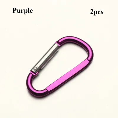 【COD&Fast Delivery】 Outdoor Sports Safety Multicolor Aluminium Alloy Carabiner Buckle Keychain Climbing Button Camping Hiking Hook
