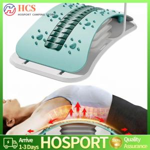 【HCS】 Lumbar Support Board Adjustable Lumbar Spine Lounger Fitness Stretching Equipment for Home Office