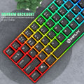 Inplay BK680 RGB Membrane Wired Keyboard Raibow Light Waterproof Smooth Gaming Keyboard For PC Laptop. 