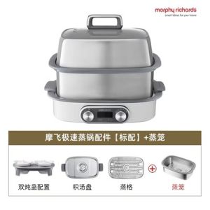 Morphy Richards Electric Steamer Steam Steamer Multifunctional Household Small Water Proof Steaming Stewer Automatic Reservation Steamer