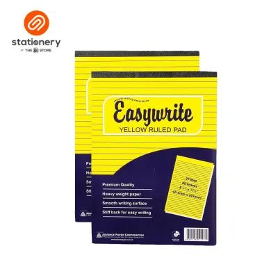 Easywrite Yellow Ruled Pad 80lvs 2 Pads