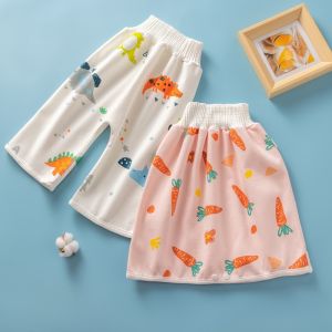 VREN Kids Potty Trainining Bear Nappy Shorts Cloud Cherry Cotton Reusable Waterproof Leak-proof Baby Diaper Skirt Infant Training Pants Flower Diaper