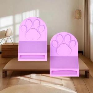 LEI ที่เปิดกระป๋องอาหารแมว2ชิ้นที่เปิดขวดอาหารแมวสัตว์เลี้ยงแบบพกพากันลื่นใช้ง่ายเครื่องมือทำความสะอาดวัสดุใช้ในครัว