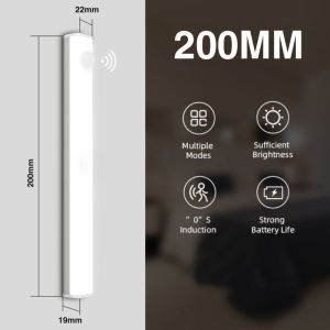 ไฟเซนเซอร์อัตโนมัติ 3สี โคมไฟติดผนัง 20/30 ซม.ไฟติดตู้เสื้อผ้า บางเฉียบ โคมไฟหัวเตียง ไฟติดห้อง ไฟแต่งห้อง ไฟแต่งห้อง