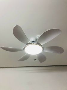 {BH 5 năm Động cơ DC 6 cấp độ} Quạt trần đèn cánh hợp kim nhôm đèn led 3 as đảo chiều hút ẩm điều khiển từ xa GRE68