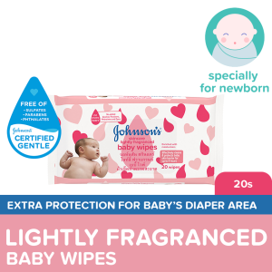Johnsons Skincare Baby Wipes 20s - Wipes for Baby Baby Care Baby Essentials Wet Wipes
