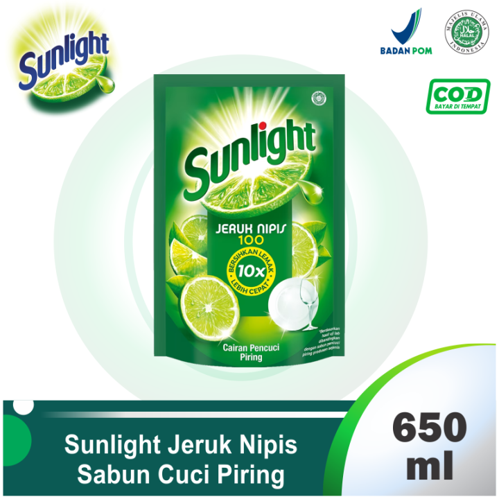 Sunlight Sabun Cuci Piring Extra Jeruk Nipis 635ml