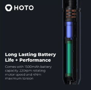 Hoto Electric Drill Screwdriver Set /1225 Steel Bits Torque Power USB Charger Screw Driver Home Furniture Installation Tool