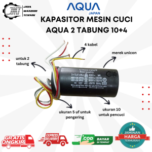 JMT - KAPASITOR MESIN CUCI AQUA 2 TABUNG 10+5 MICRO