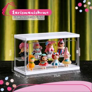 BX3535 Box Display Action Figure Blind Box Popmart Kotak Pajangan Akrilik Rak Pajangan Rak Display Box Transparan
