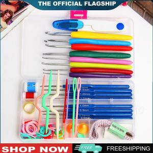 【New Arrival】 Versatile 16-Piece Crochet Hook Set with Ergonomic Grip for Beginners and Experts