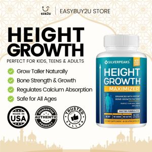 Silverpeaks Height Growth Maximizer Natural Height Pills to Grow Taller Growth Pills with Calcium