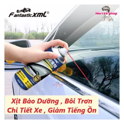 Chai Xịt Dầu Bôi Trơn Cửa Kính Ô Tô Chống Kẹt Kính Bảo Dưỡng Gioăng Cao Su Cửa Nóc Xe Hơi 450ml