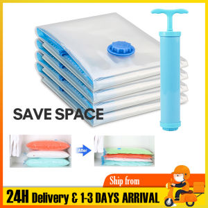 Vacuum Compression Bag Save Space Vacum Seal Bag Travel Storage Resealable Vacuum Bags Compression Organization Storage Bag