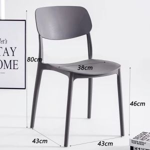 POLAR BEAR Nordic Chair Plastic Chair Dining Chair Coffee Chair Study Chair Multi-Color Candy Chair