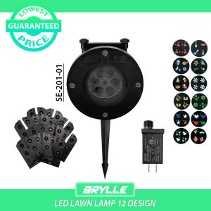 🎄⛄🎁 Christmas decoration lights 12 patterns. Snowflake projector lamp for wall / ceiling