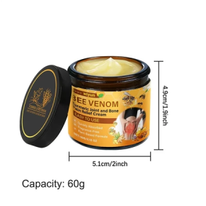 Bee Venom Plus Turmeric Joint Relief Cream - Original Formula for Muscle Soreness & Pain ReliefOfficial direct-sale store--Rheumatism and rheumatoid arthritis Lumbar disc injury Lumbar muscle strain Joint strainMuscle and bone painCervical spondylosis