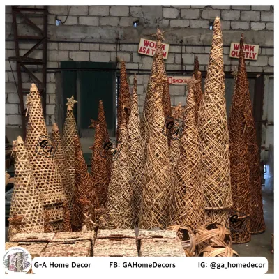 Native Christmas Tree - 2 ft height - Rattan - hagnaya - Natural Material