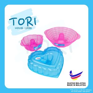 TORI HOME Round Jelly Mould Love Shape Mould | Acuan Bulat Kek Kukus | Jelly Pudding Mould | Steamed Mould
