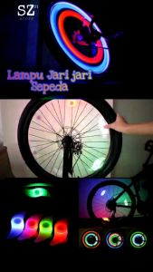 Lampu jari jari sepeda nyala terang lampu spoke