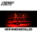 Bicycle Rear Light LD51 USB Rechargeable LED Laser Polyline Seat Fork Tail Light MTB Bike Rode Super Bright SPEEDMOTO. 