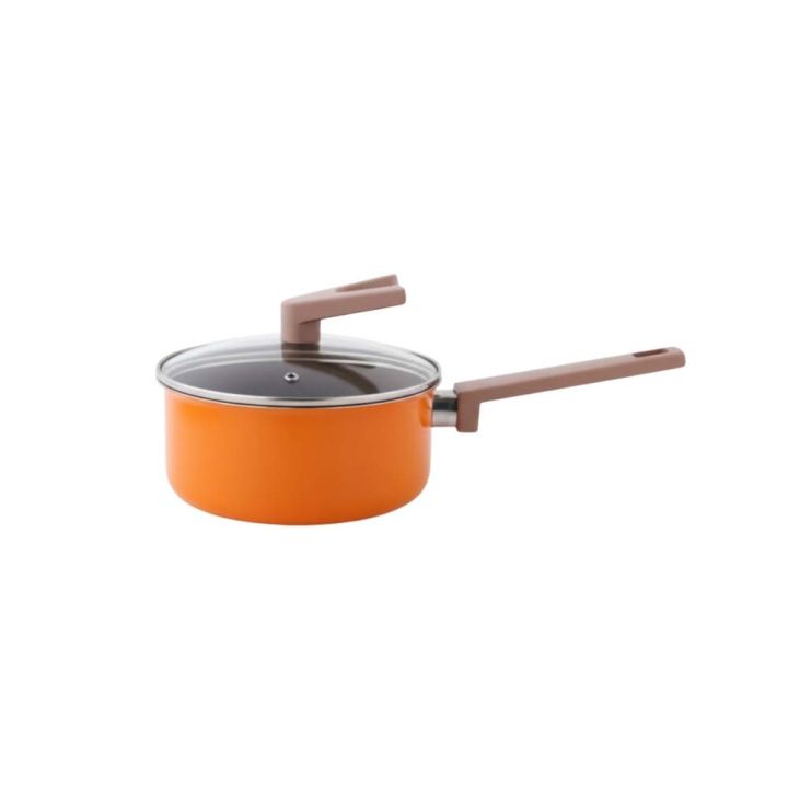 Safico%20Pro%20Aluminium%20Nonstick%20Ceramic%20Induction%20Usable%20Saucepan%20With%20Standable%20Handle%20%C3%9818xH8.5cm,%202L,%20Orange%20-%20Image%202
