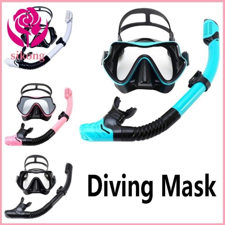 Sikong Waterproof Diving Anti Fog Floating Breathing Tube Set Silicone 