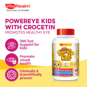 VitaRealm Kids Lutein Chewable | Patented LuteMax 2020® | Lutein Eye Supplement | Myopia and Blue Light Protection | Eye Health | Blue Light Protection | Vision Support | Vision Health Supplement for Kids