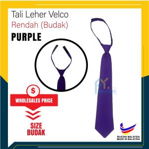 🔸TIE BUDAK PURPLE / TALI LEHER PENGAWAS SEKOLAH RENDAH JENIS VELCO PURPLE ( TIE SEKOLAH PURPLE ) - TLV06