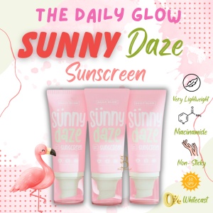The Daily Glow Sunny Daze Sunscreen SPF50 50g Sun Protection Hydrating Anti-Aging Hyaluronic Acid