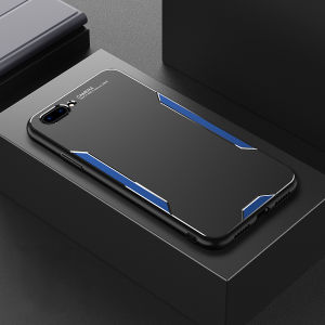 LANLIN For OPPO A5s A7 A12 OPPO A5 2020 A9 2020 Phone Case Metal Frosted Back Shell Soft TPU Frame Casing Ultra-thin Anti-fall Aluminum Cover For OPPO A5s Case