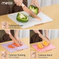Mecoo Chooping Board 3 in 1 Talenan 3 in 1 Ukuran XL Antibacterial Odorless Talenan Chopping Board With Stand Holder FDA SGS Approved BPA Free. 