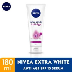 NIVEA Body Serum Extra White Anti Age 180ml: Solusi Anti Penuaan Dini