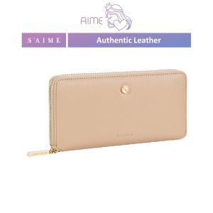 [PRE-ORDER] SAIME | AUDREY Authentic Leather Round LOGO Long Wallet - Aime Empire (ETA:2023-11-25)