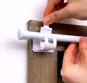 Multifunctional no-drill telescopic rod suitable for hanging clothes curtains towels and other items No Hook