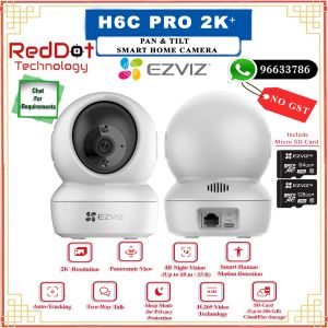EZVIZ H6C Pro 2K⁺ - Pan & Tilt Smart Home Camera (Local SG Seller)