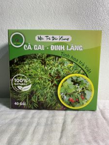 Trà túi lọc cà gai leo đinh lăng (hộp 40 gói) trà cà gai leo rễ đinh lăng thanh nhiệt mát gan giúp ngủ ngon cho người thiếu máu nóng trong