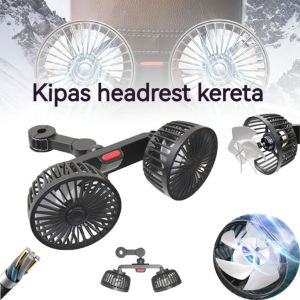 2026 car double-head fan 3600mAh Rechargeable rear seat cooler multi-angle bracket car air conditioner car fan cooler