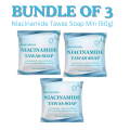 Niacinamide Tawas Soap - Body Odor Remover, Skin Whitener & Pore Minimizer, Safe for Pregnant, Kids. 