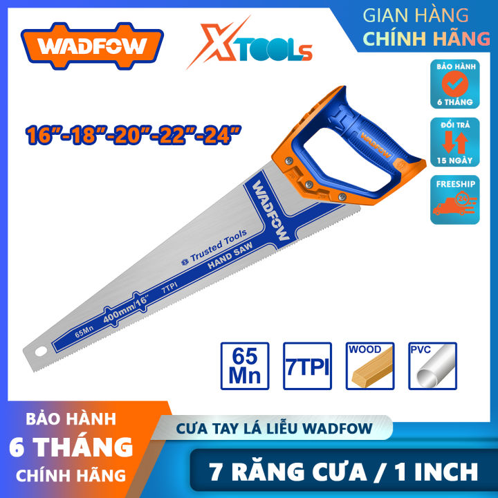 Cưa gỗ cầm tay cắt nhanh WADFOW nhiều kích cỡ cưa lá liễu bền chắc chống gãy cắt cành làm mộc chịu nhiệt lực tốt không cong vênh