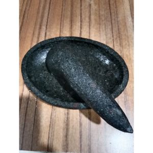 cobek muntu batu kali asli model oval