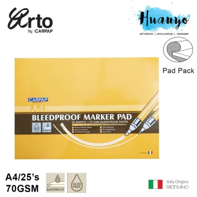[HUANYO] Campap Arto Bleedproof Marker Pad A4 (70gsm/25s)