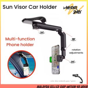 Sun Visor Cellphone Car Holder Universal Phone Holder Multi-function Holder